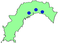 水晶文旦の産地の地図